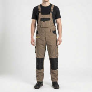 Ogrodniczki CXS STRETCH Beżowo-Czarne