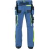Spodnie CXS NAOS, męskie, kolor niebieski, HV żółte elementy