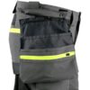 Spodnie CXS NAOS, męskie, kolor szaro-czarny, HV żółte elementy
