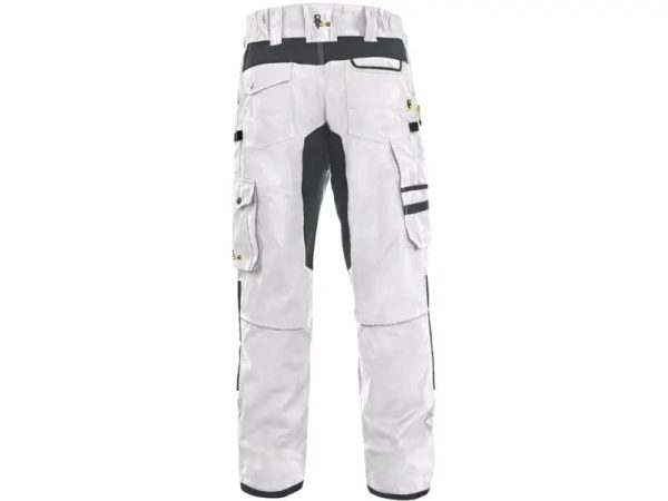 Spodnie CXS STRETCH, męskie, kolor biało-szary