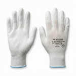 Rękawice M-GLOVE PU1001 White  4131X